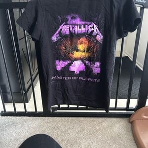 Metallica Black and Purple Graphic Tee
